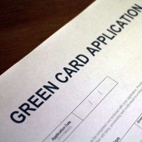 green card application